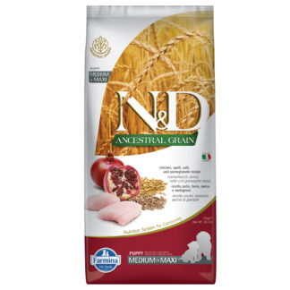 Farmina N&D Ancestral Grain Puppy Medium/Maxi Chicken & Pomegranate - 12 kg