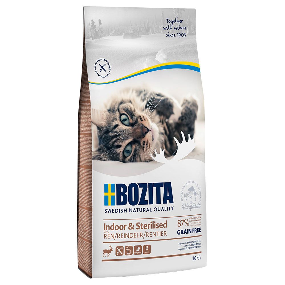 Bozita Grain Free Indoor & Sterilised se sobem - výhodné balení 2 x 10 kg