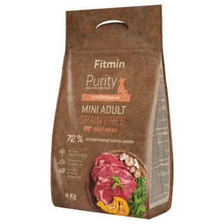 Fitmin dog Purity Adult Mini Beef bezobilné - 2 x 4 kg