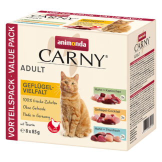 animonda Carny Pouch 24 x 85 g  - drůbeží mix (3 druhy)