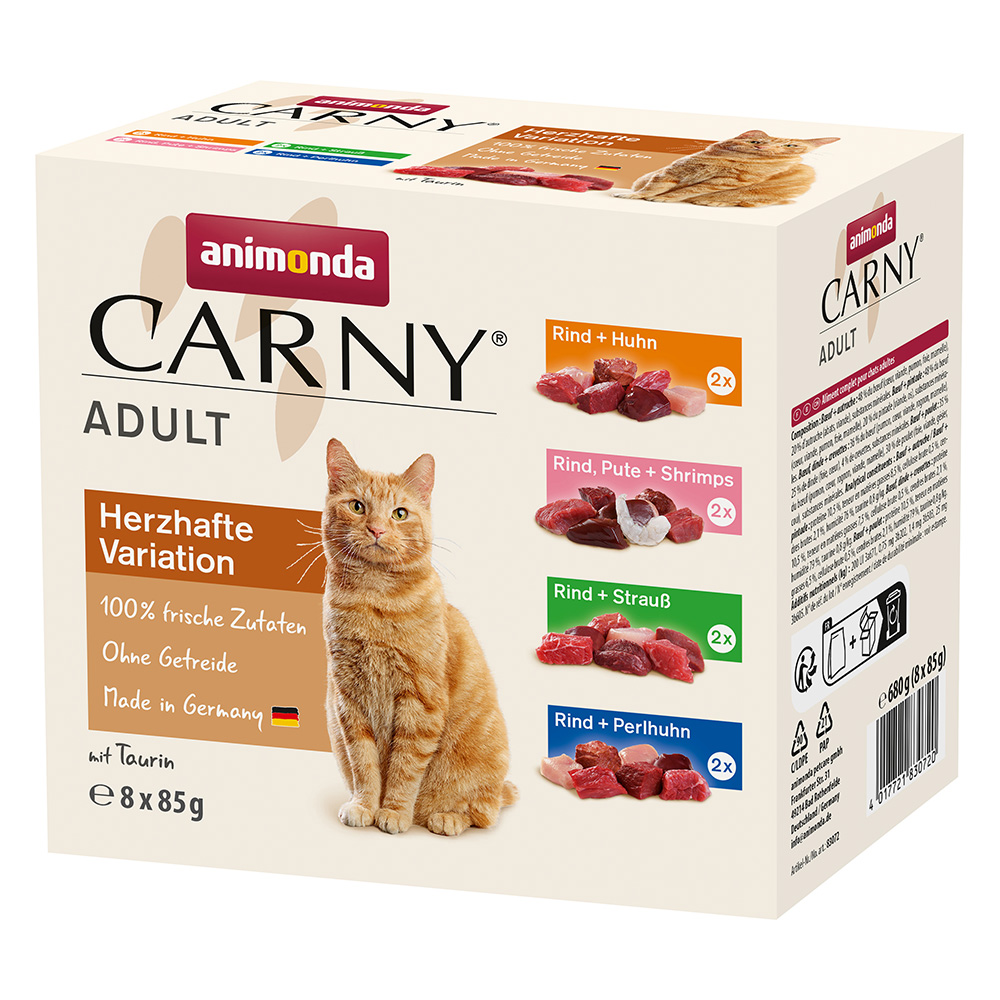 animonda Carny Pouch 24 x 85 g - mix II (4 druhy)
