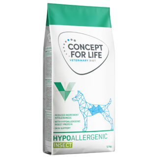 Concept for Life Veterinary Diet Hypoallergenic Insect krmivo pro psy - novinka: výhodné balení 2 x 12 kg