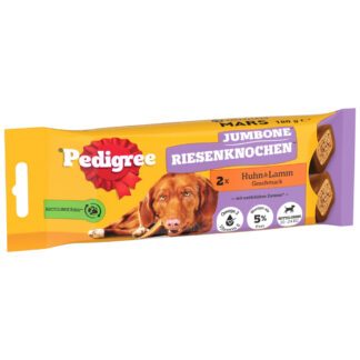 Pedigree Jumbone s kuřecím a jehněčím - výhodné balení medium 12 x 180 g (12 x 2 kusy)