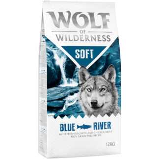 Wolf of Wilderness Adult "Soft - Blue River" - losos a kuře - výhodné balení 2 x 12 kg