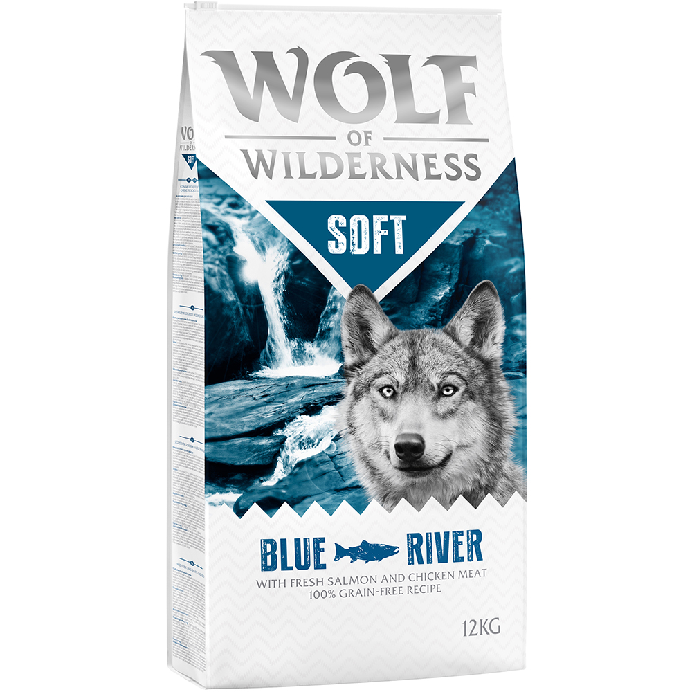 Wolf of Wilderness Adult "Soft - Blue River" - losos a kuře - výhodné balení 2 x 12 kg