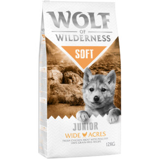 Wolf of Wilderness Junior "Soft - Wide Acres" - kuřecí - výhodné balení 2 x 12 kg