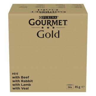 Jumbo balení: Gourmet Gold 96 x 85 g - Vydatná pěna: hovězí