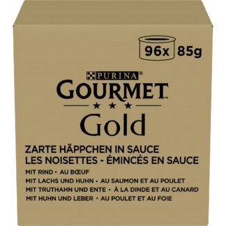 Jumbo balení: Gourmet Gold 96 x 85 g - Kolekce v omáčce: hovězí