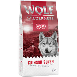 Wolf of Wilderness "Crimson Sunset" jehněčí a kozí - bez obilovin - 12 kg