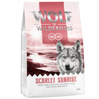 Wolf of Wilderness "Scarlet Sunrise" losos a tuňák - bez obilovin - výhodné balení: 5 x 1 kg