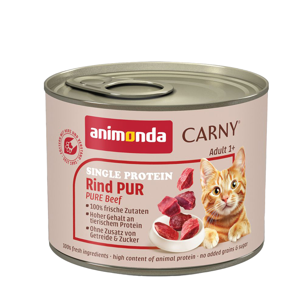 animonda Carny Single Protein Adult 24 x 200 g - čistě hovězí