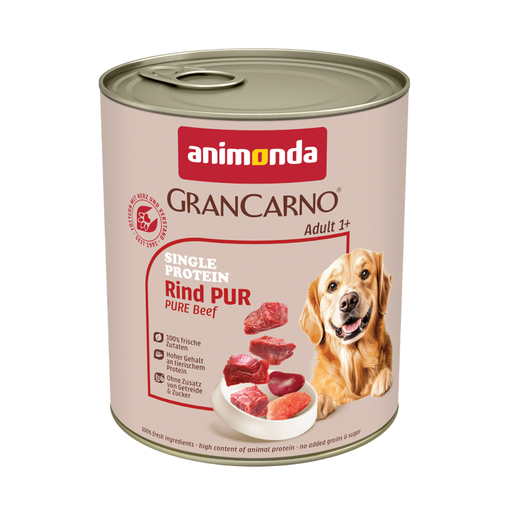 animonda GranCarno Adult Single Protein 24 x 800 g - čisté hovězí