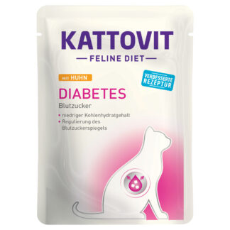 Kattovit Feline Diabetes / nadváha 85 g - 24 x 85 g kuřecí