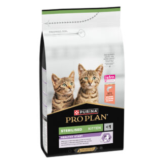 PURINA PRO PLAN Sterilised Kitten Healthy Start Salmon - výhodné balení: 2 x 1