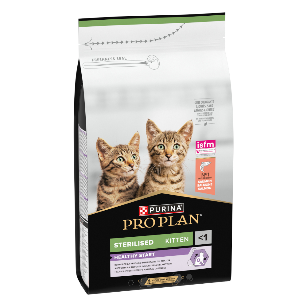 PURINA PRO PLAN Sterilised Kitten Healthy Start Salmon - výhodné balení: 2 x 1