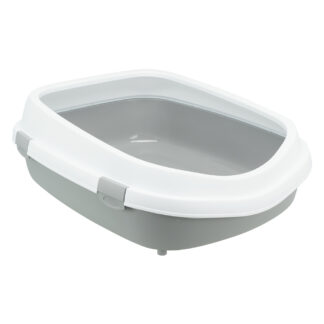 Trixie Primo XXL toaleta pro kočky s okrajem - šedá / bílá