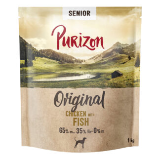 Purizon Senior kuře s rybou - bez obilovin - výhodné balení: 4 x 1 kg - novinka