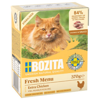 Bozita Tetra kousky v omáčce 24 x 370 g - Sterilised kuřecí v omáčce