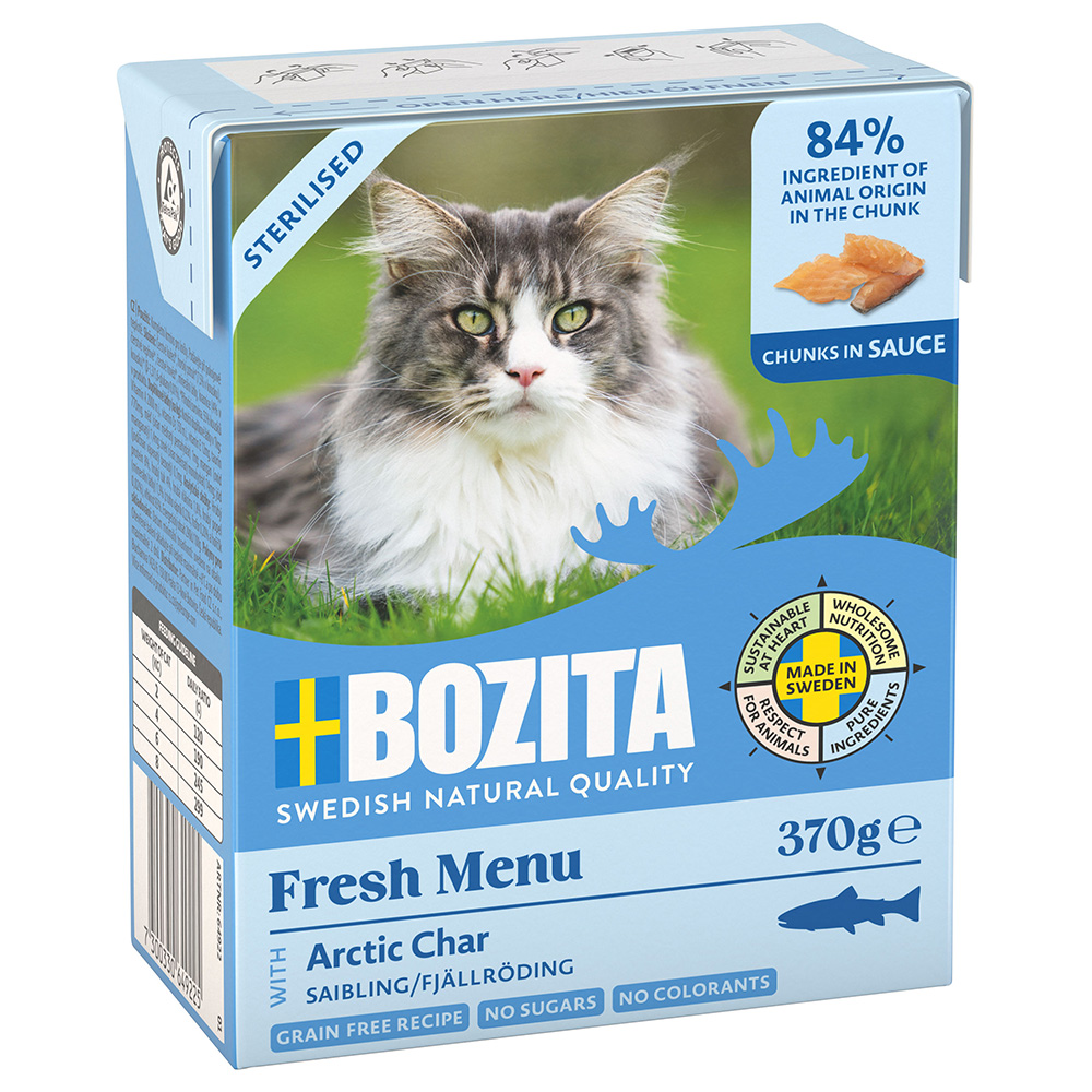 Bozita Tetra kousky v omáčce 24 x 370 g - Sterilised siven v omáčce
