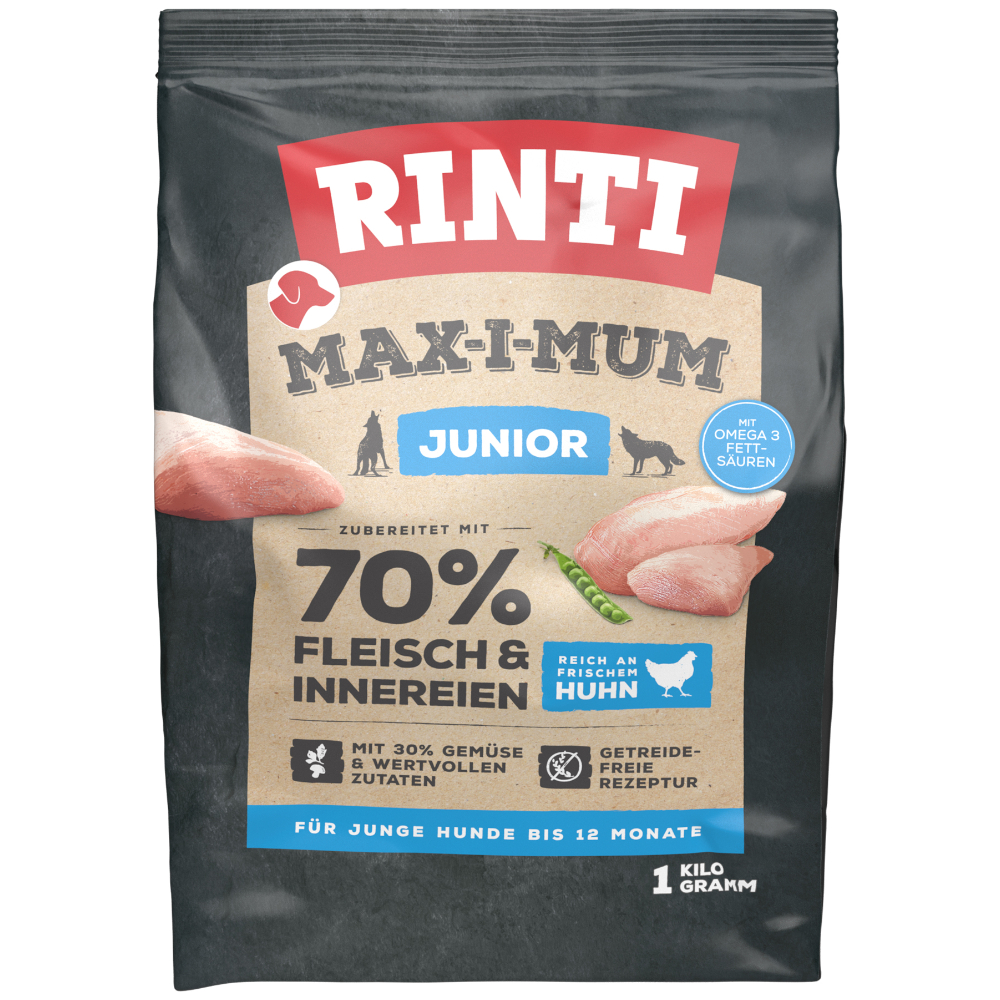 Rinti Max-i-mum Junior kuřecí - 3 x 1 kg
