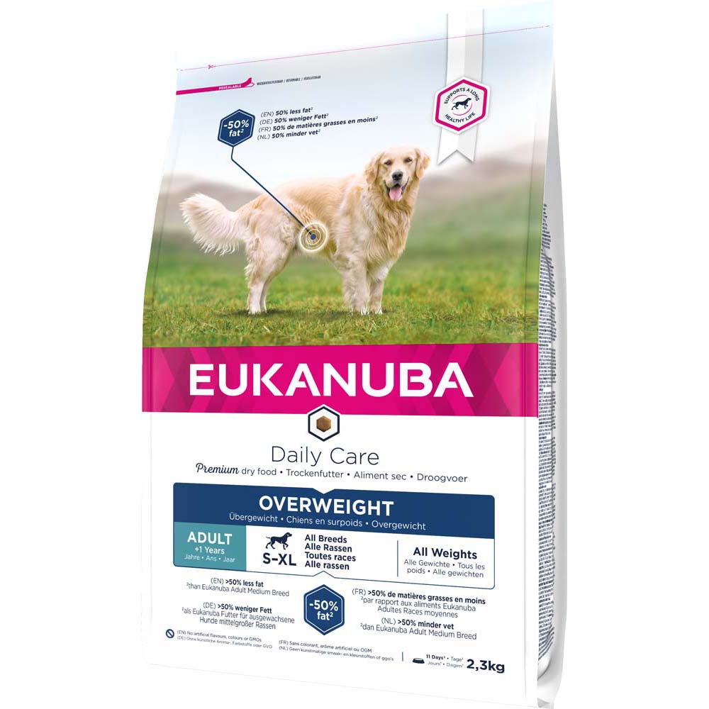 Eukanuba Daily Care Overweight & Sterilised - výodné balení: 2 x 2