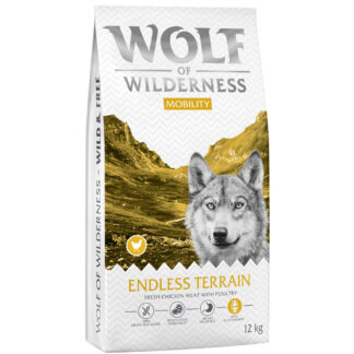 Wolf of Wilderness "Explore The Endless Terrain" Mobility - bez obilovin - Výhodné balení: 2 x 12 kg: nová receptura