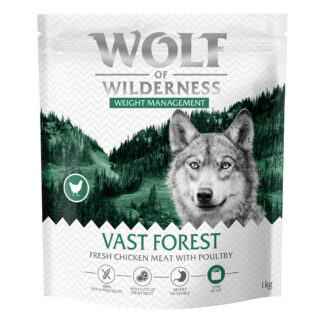 Wolf of Wilderness "Explore The Vast Forests" Weight Management - bez obilovin - Výhodné balení: 4 x 1 kg: nová receptura