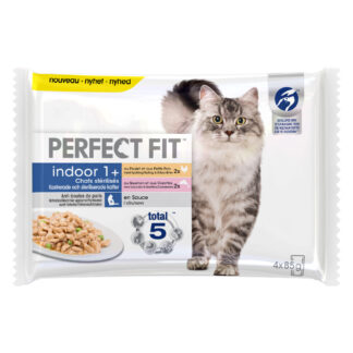 Perfect Fit Sterilise Indoor Adult 1+ - 96 x 85 g (kuře & losos)