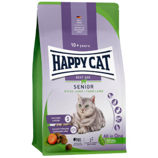 Happy Cat Senior jehněčí - výhodné balení: 2 x 4 kg