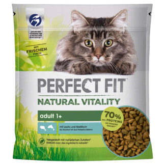 Perfect Fit Natural Vitality Adult 1+ losos a bílé ryby - výhodné balení: 6 x 650 g