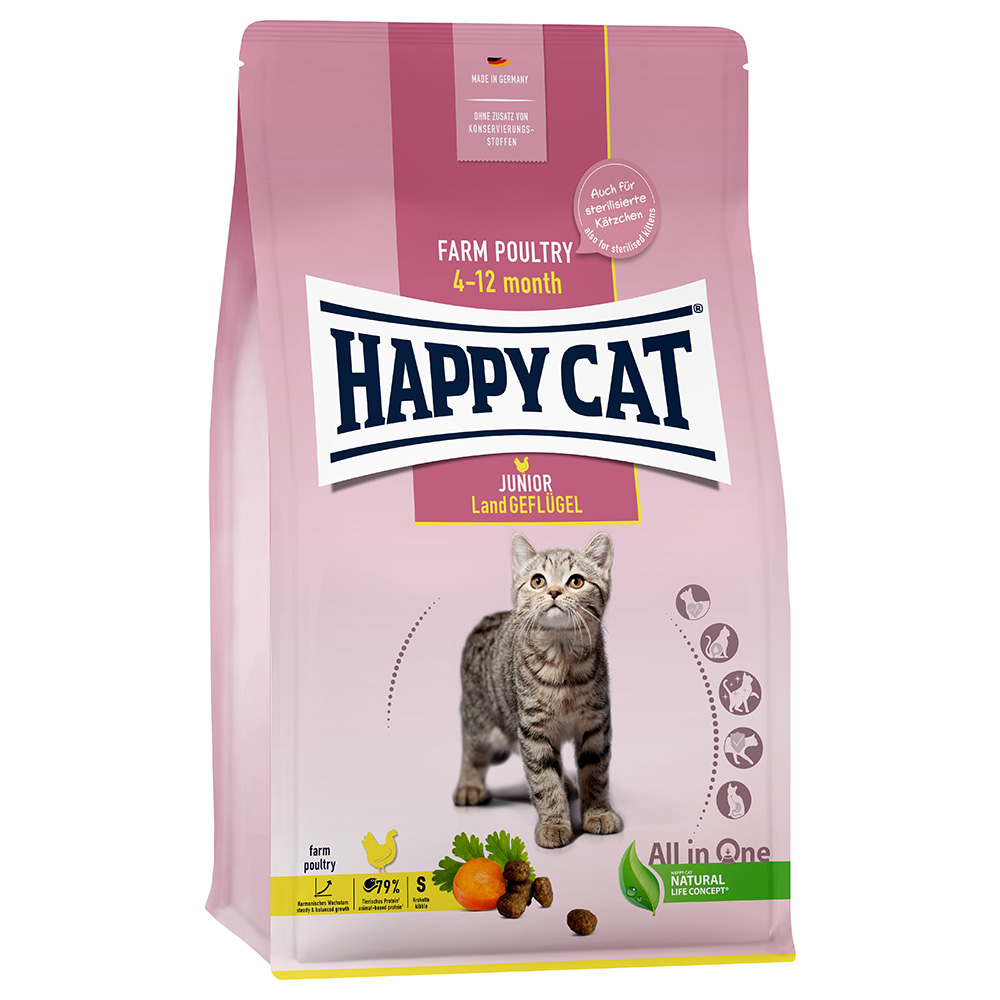 Happy Cat Young Junior drůbeží - výhodné balení: 2 x 10 kg