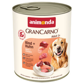 animonda GranCarno Original výhodná balení  24 ks (24 x 800 g) - hovězí a kuře