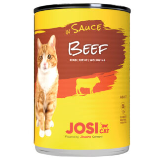 JosiCat konzerva v omáčce 24 x 415 g - hovězí