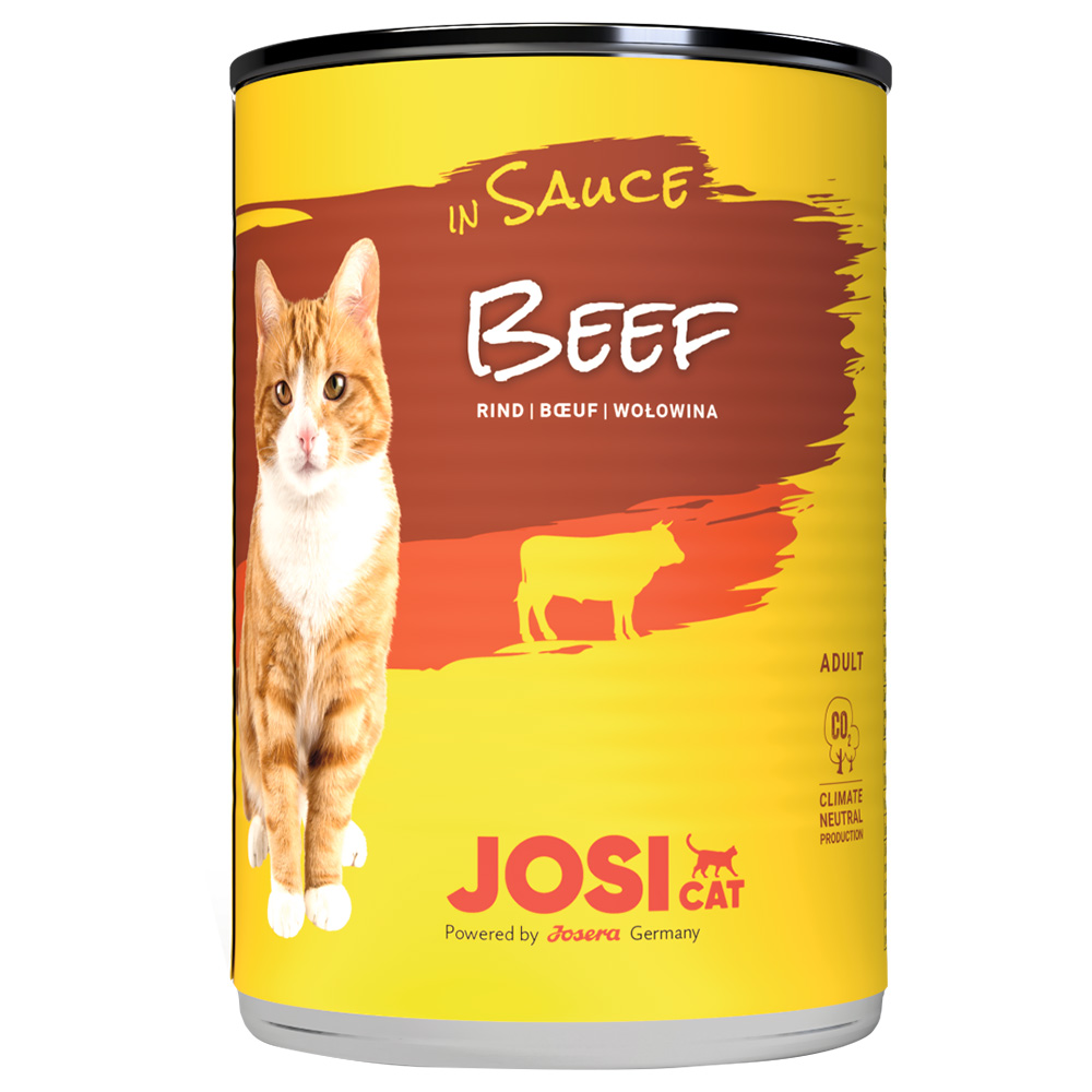 JosiCat konzerva v omáčce 24 x 415 g - hovězí