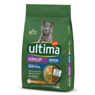 Ultima Cat Sterilized Senior kuře - výhodné balení: 2 x 10 kg