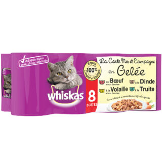Výhodné balení Whiskas La Carte 24 x 390 / 400 g - ryby a maso v želé (24 x 390 g)