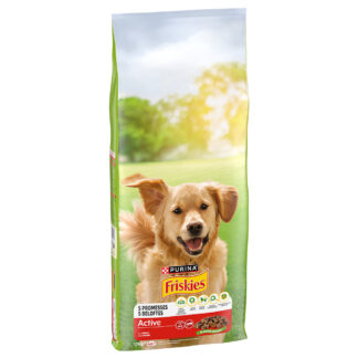 Purina Friskies Adult Dog Active s hovězím - Výhodné balení: 2 x 12 kg