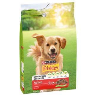 Purina Friskies Adult Dog Active s hovězím - Výhodné balení: 3 x 3 kg