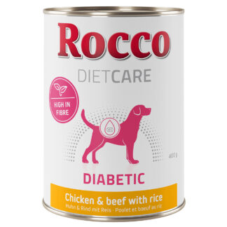 Rocco Diet Care Diabetic kuřecí a hovězí s rýží 400 g - 24 ks (24 x 400 g)