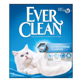 Ever Clean® Extra Strong hrudkující kočkolit – bez parfémů - výhodné balení: 2 x 10 l