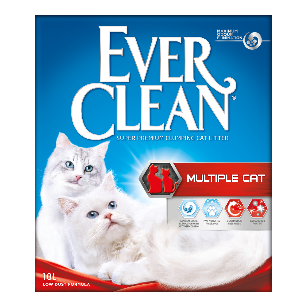 Ever Clean® Multiple Cat hrudkující kočkolit - 2 x 10 l
