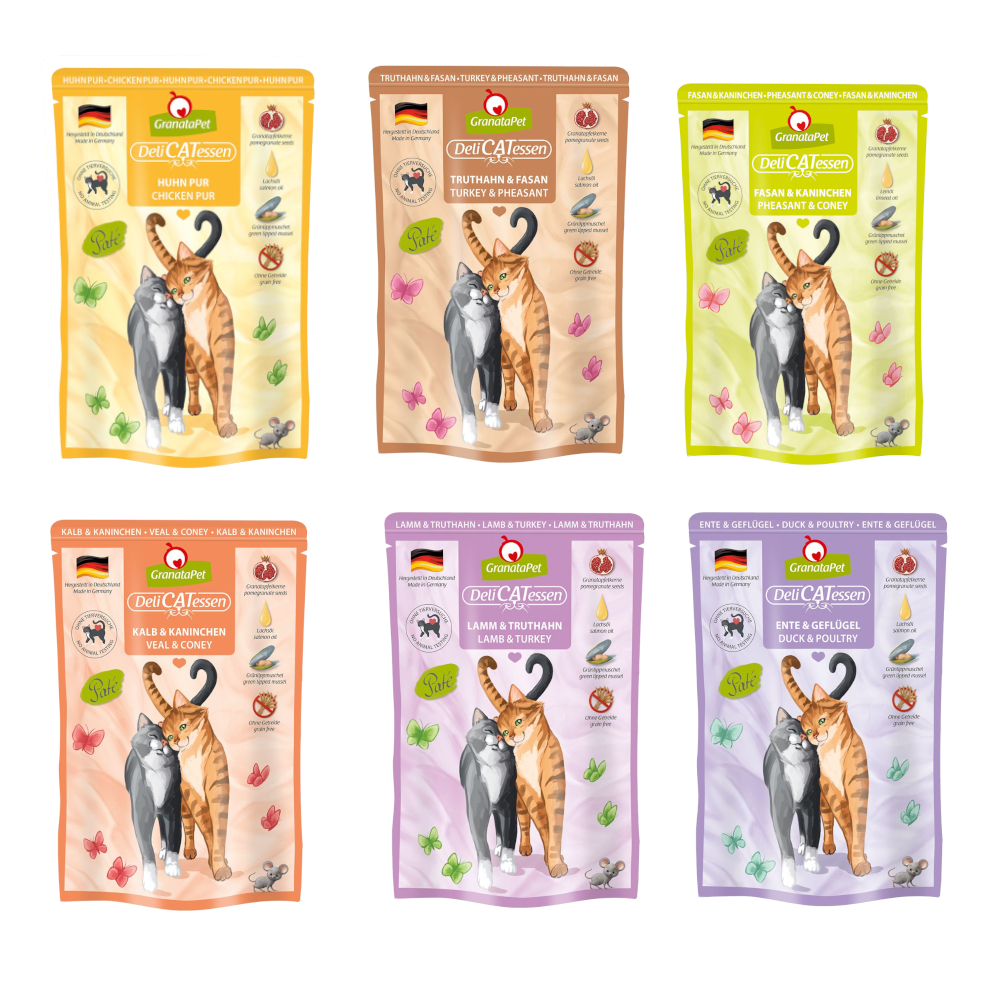 GranataPet DeliCatessen 24 x 85 g - Zkušební balení III bez ryb