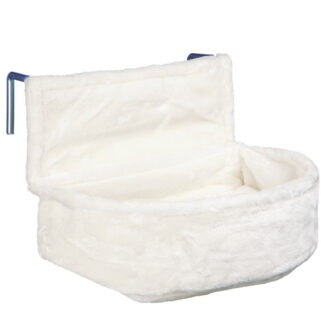 Trixie Závěsné plyšové lůžko na topení hluboké - bílé