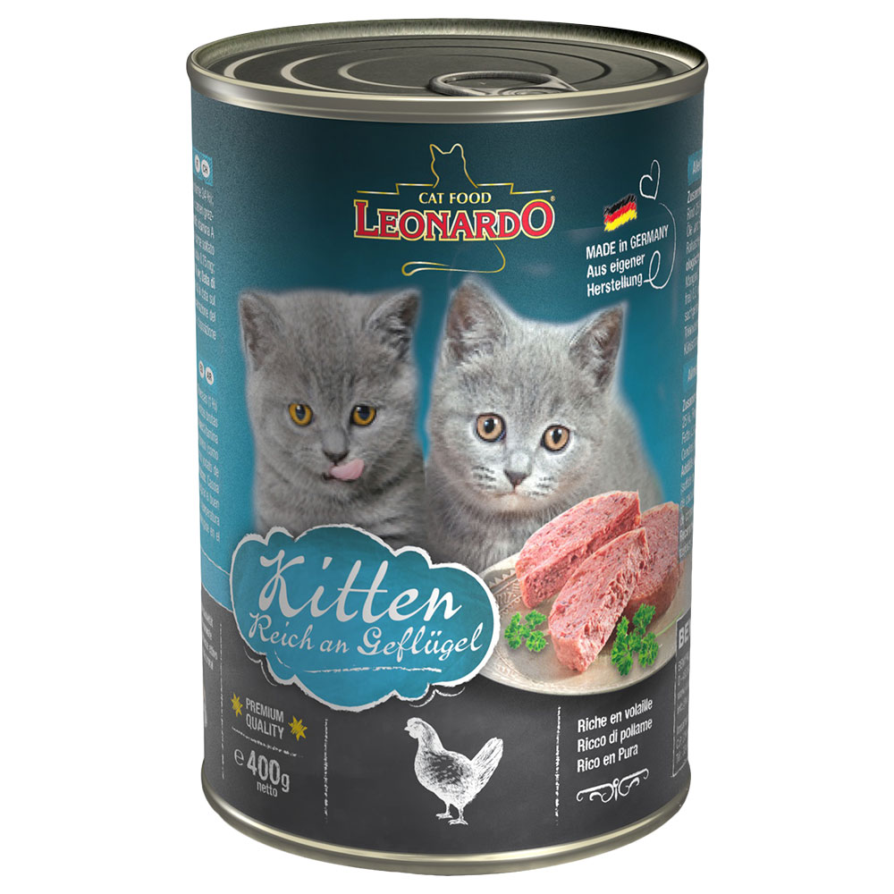 Výhodné balení Leonardo All Meat 24 x 400 g - kitten