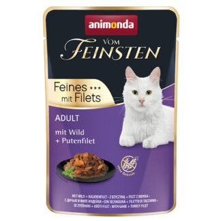 Výhodné balení animonda Vom Feinsten Adult 36 x 85 g  - zvěřina + krůtí filety