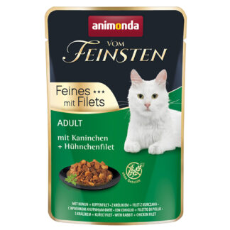 Výhodné balení animonda Vom Feinsten Adult 36 x 85 g  - králičí + kuřecí filety