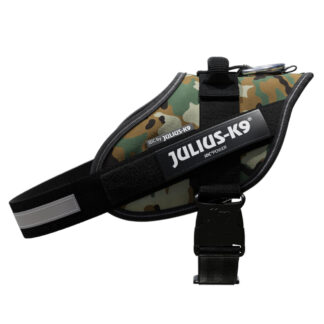 JULIUS-K9 IDC® Power postroj – maskáčový - Velikost M: Obvod hrudníku 58 - 76 cm