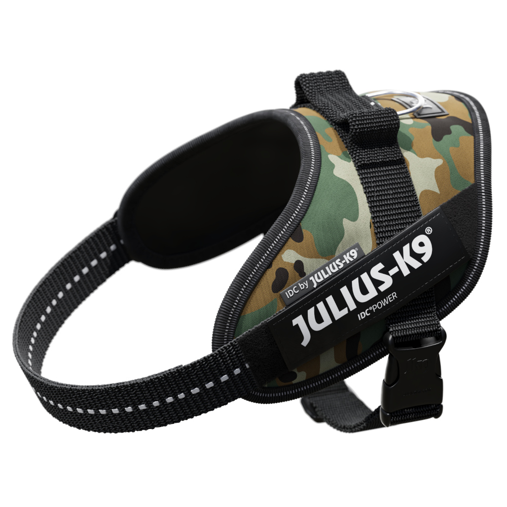 JULIUS-K9 IDC® Power postroj – maskáčový - Velikost S: Obvod hrudníku 49 - 67 cm