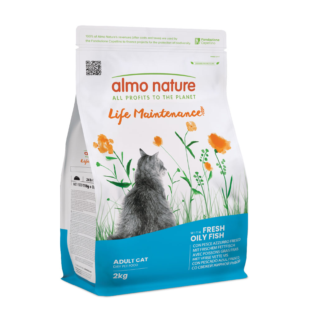 Almo Nature Functional Life Maintenance tučné ryby a rýže - Výhodné balení: 2 x 2 kg