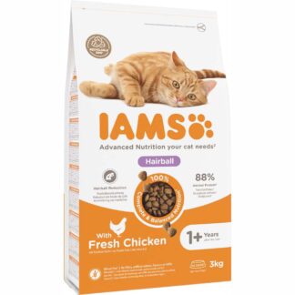 IAMS Advanced Nutrition Hairball s kuřecím - Výhodné balení 2 x 3 kg